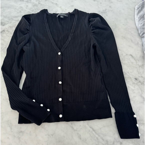 Puffed Sleeve Cardigan - Picture 1 of 3